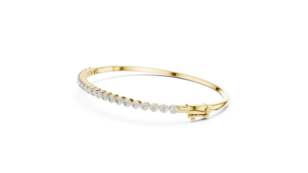 Round Diamond Bangle Bracelet - BC110 in Bracelet by 18 KARATS INC.