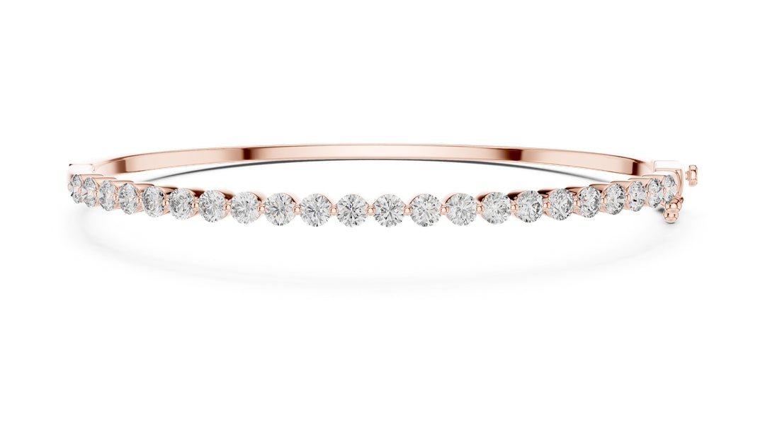 Round Diamond Bangle Bracelet - BC110 in Bracelet by 18 KARATS INC.