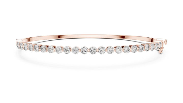 Round Diamond Bangle Bracelet - BC110 in Bracelet by 18 KARATS INC.