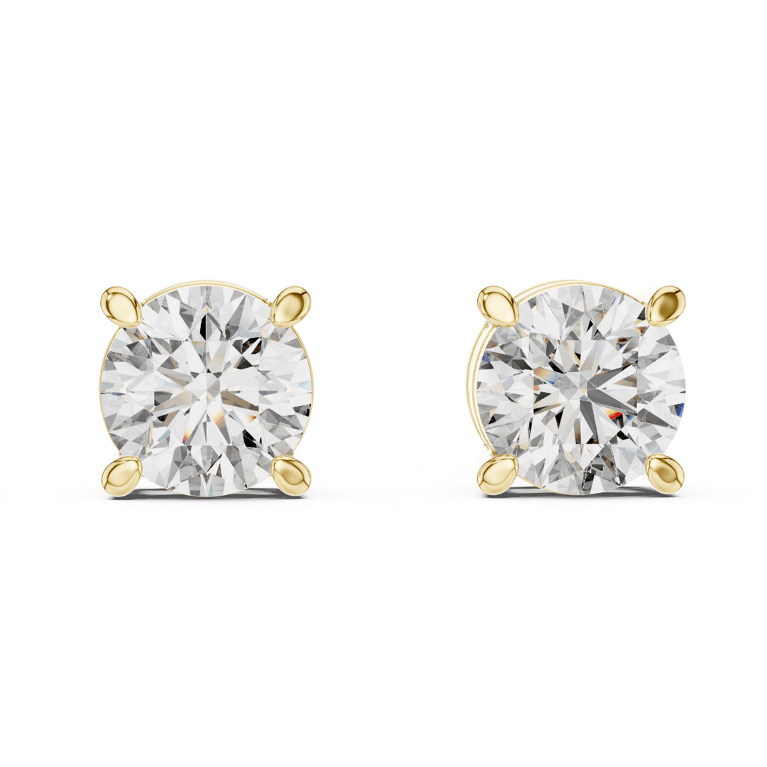Round Diamond Stud Earrings - E1151 in Earrings by 18 KARATS INC.