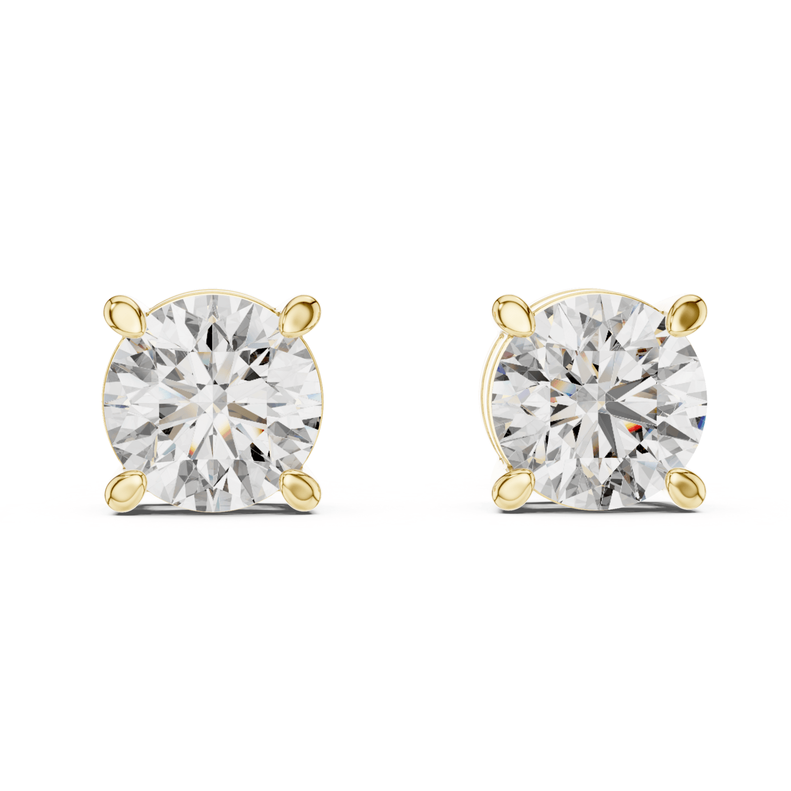 Round Diamond Stud Earrings - E1151 in Earrings by 18 KARATS INC.