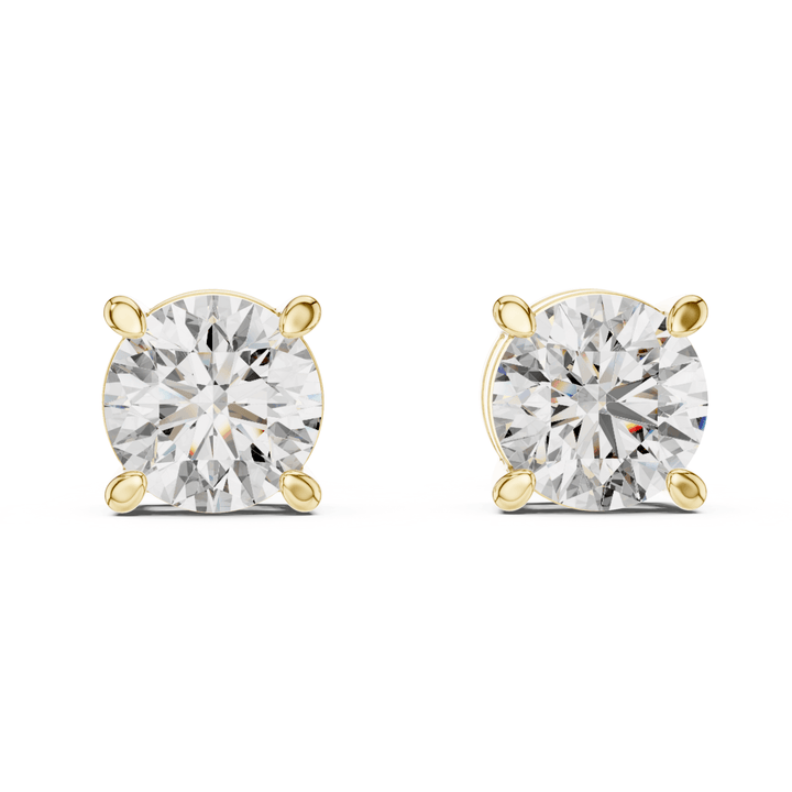 Round Diamond Stud Earrings - E1151 in Earrings by 18 KARATS INC.
