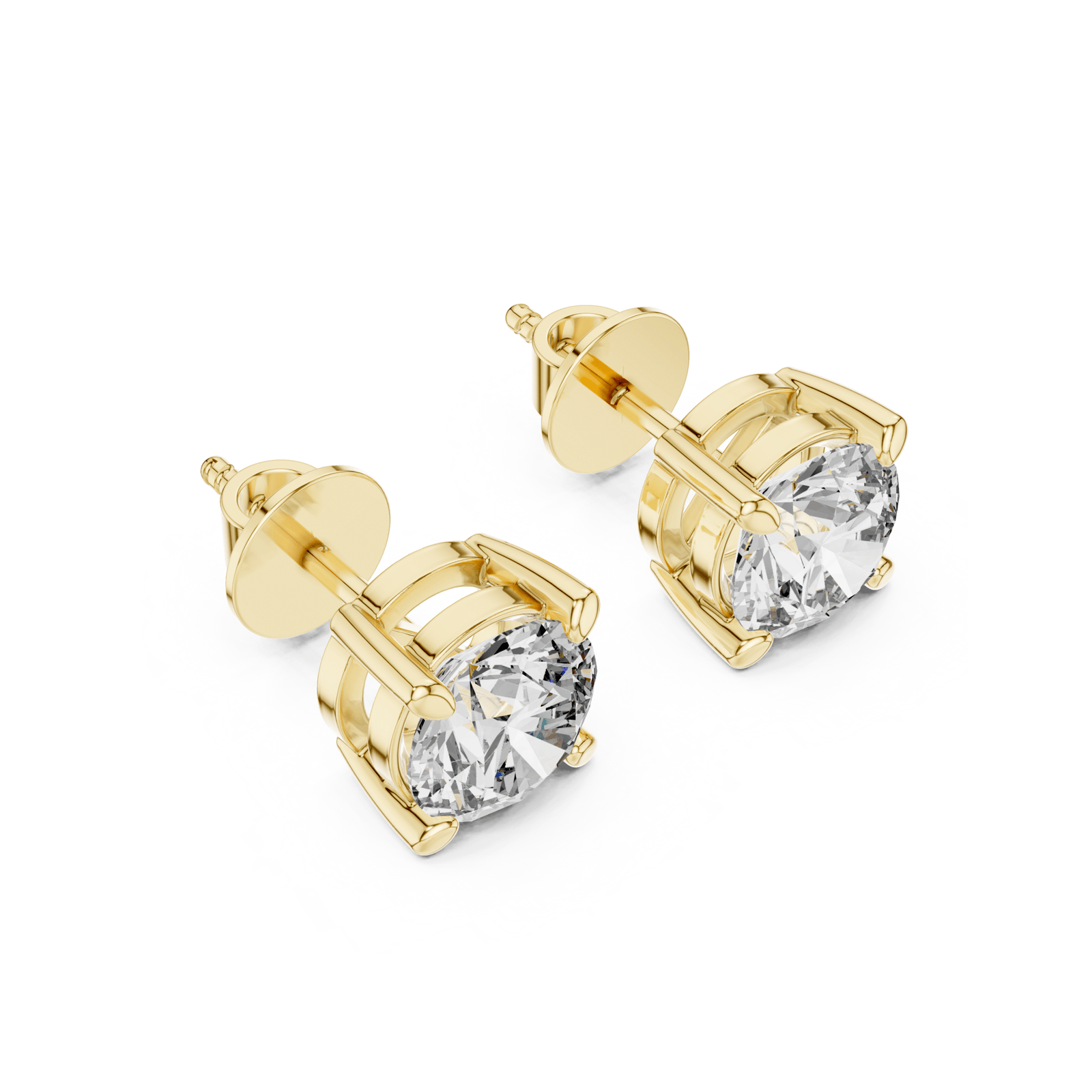 Round Diamond Stud Earrings - E1151 in Earrings by 18 KARATS INC.