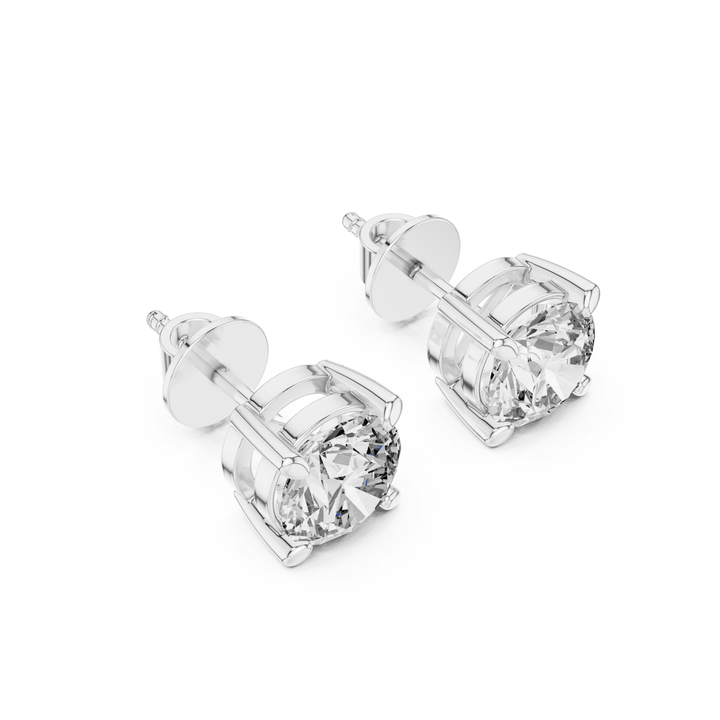 Round Diamond Stud Earrings - E1151 in Earrings by 18 KARATS INC.