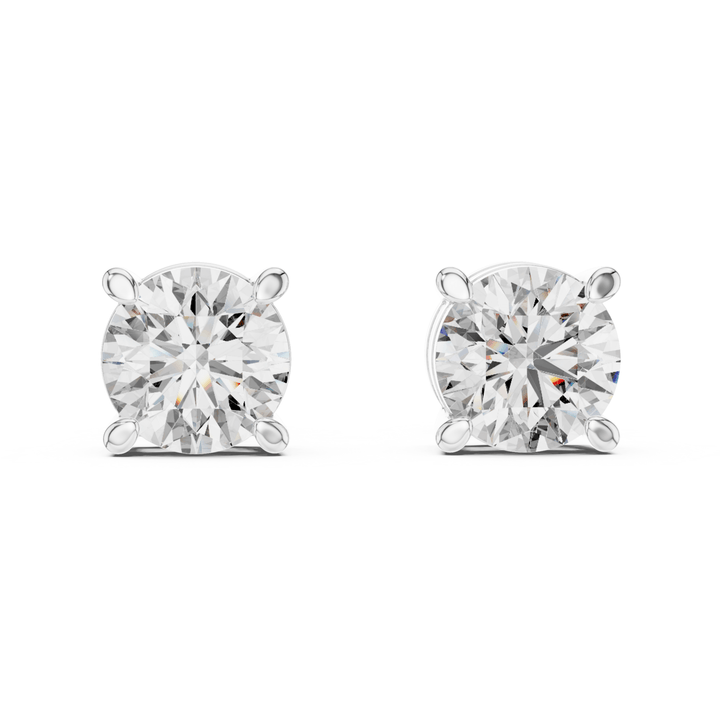 Round Diamond Stud Earrings - E1151 in Earrings by 18 KARATS INC.