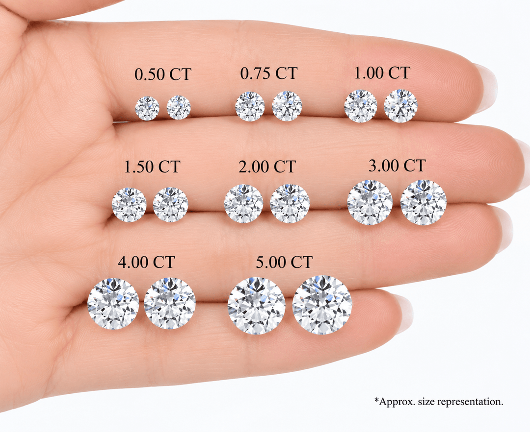 Round Diamond Stud Earrings - E1151 in Earrings by 18 KARATS INC.