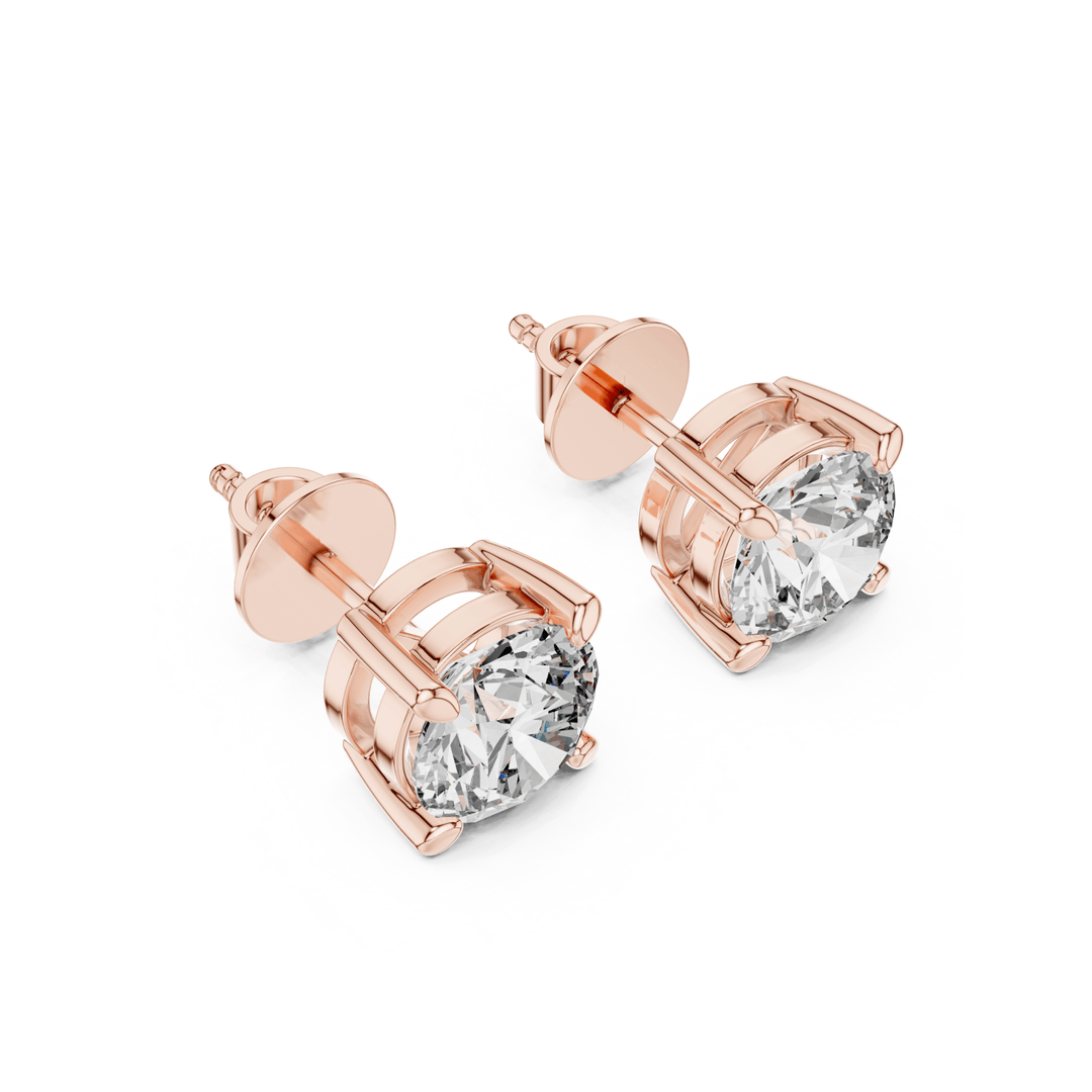 Round Diamond Stud Earrings - E1151 in Earrings by 18 KARATS INC.