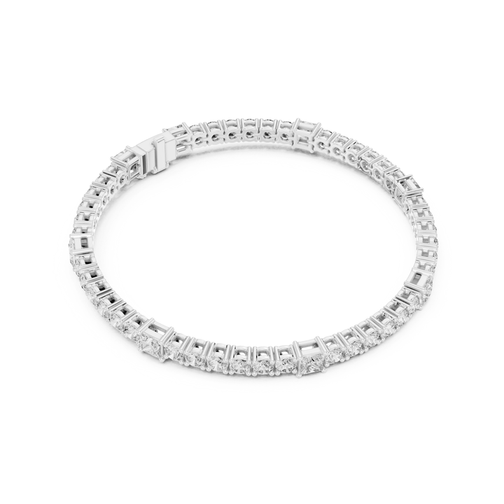 Round & Princess 6.6 ctw Lab Diamond Tennis Bracelet - BC118 in Bracelet by 18 KARATS INC.