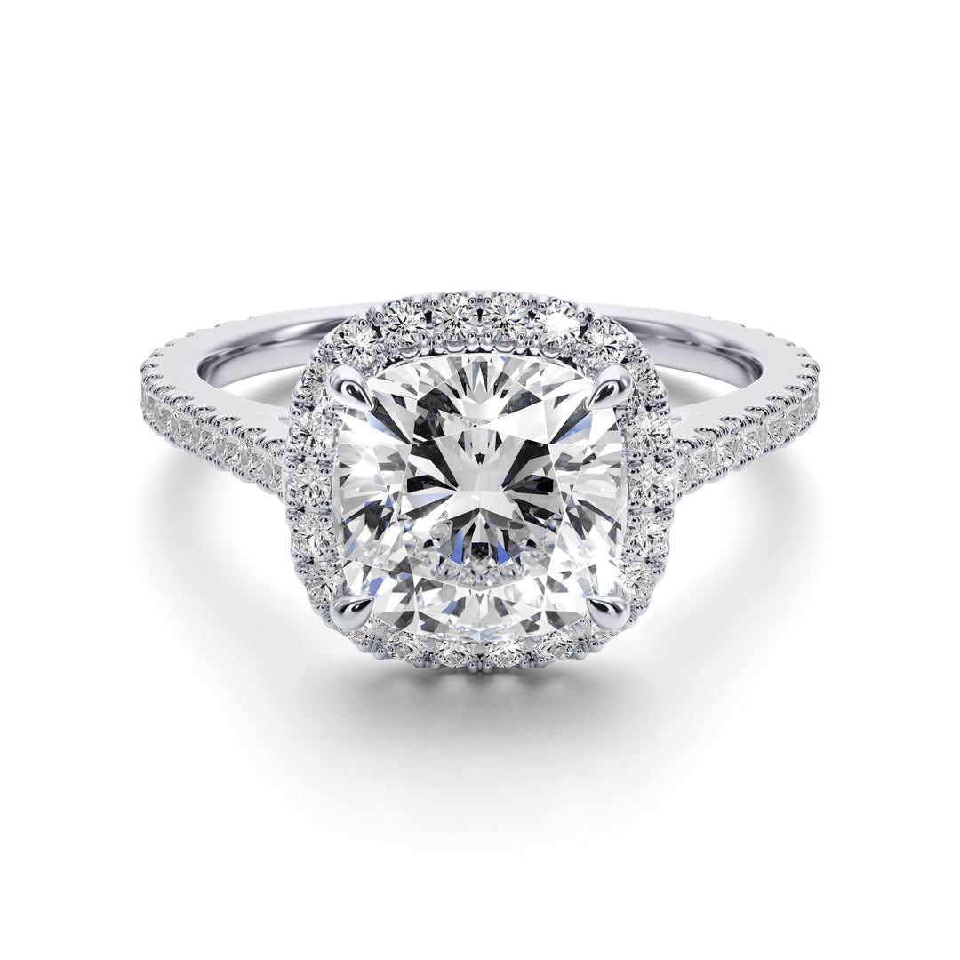 Royal Elegance Engagement Ring -  R1204 in Ring by 18 KARATS