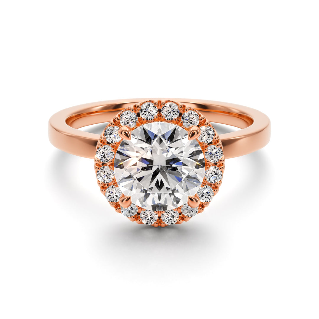 Royal Embrace Engagement Ring -  R1202 in Ring by 18 KARATS