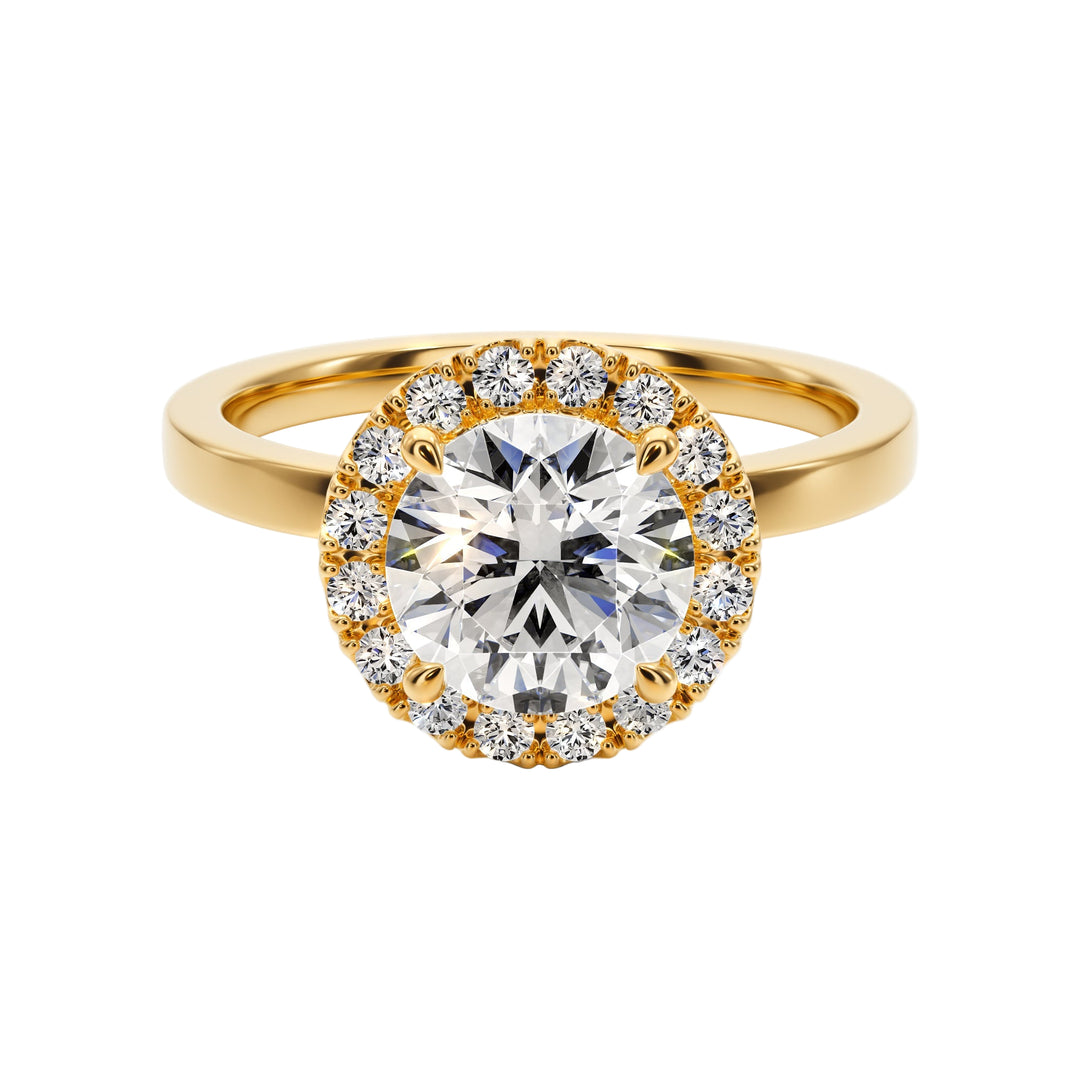 Royal Embrace Engagement Ring -  R1202 in Ring by 18 KARATS