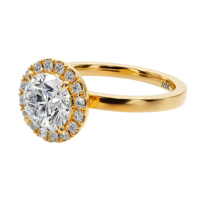 Royal Embrace Engagement Ring -  R1202 in Ring by 18 KARATS