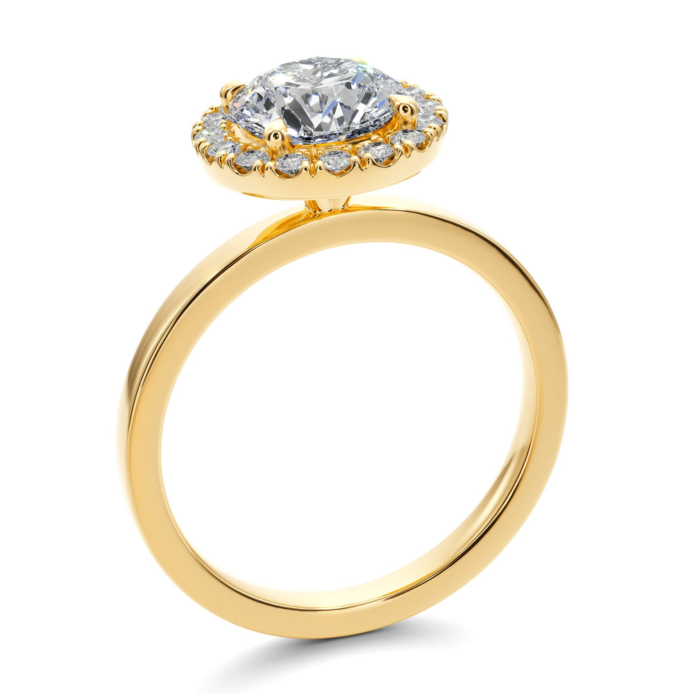 Royal Embrace Engagement Ring -  R1202 in Ring by 18 KARATS