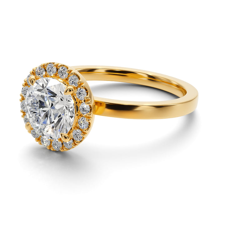 Royal Embrace Engagement Ring -  R1202 in Ring by 18 KARATS