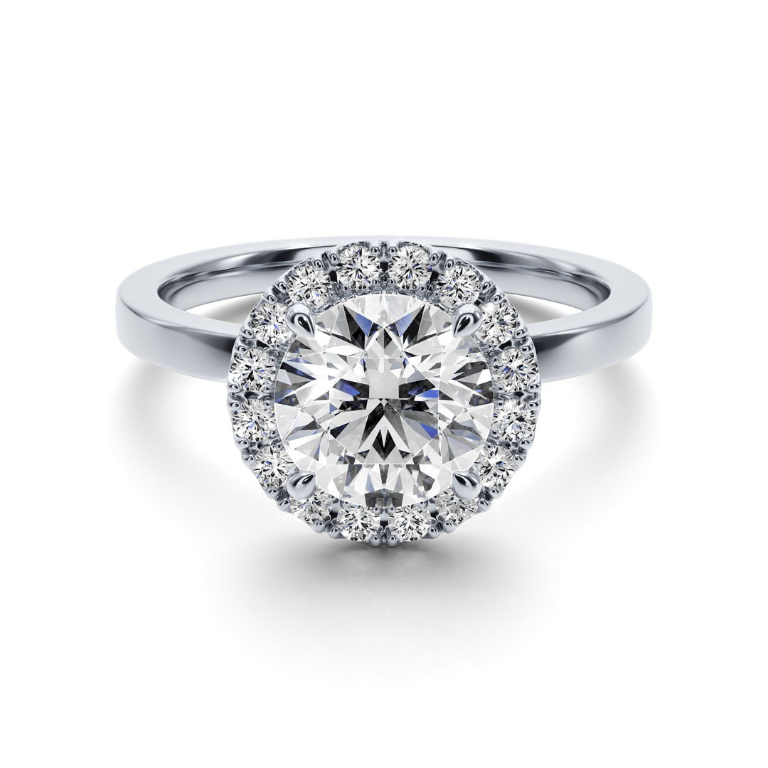 Royal Embrace Engagement Ring -  R1202 in Ring by 18 KARATS