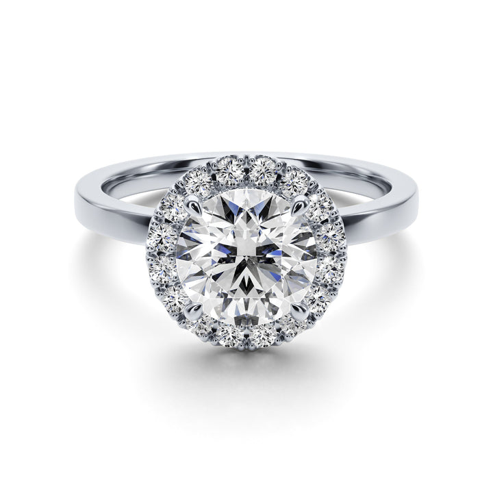 Royal Embrace Engagement Ring -  R1202 in Ring by 18 KARATS