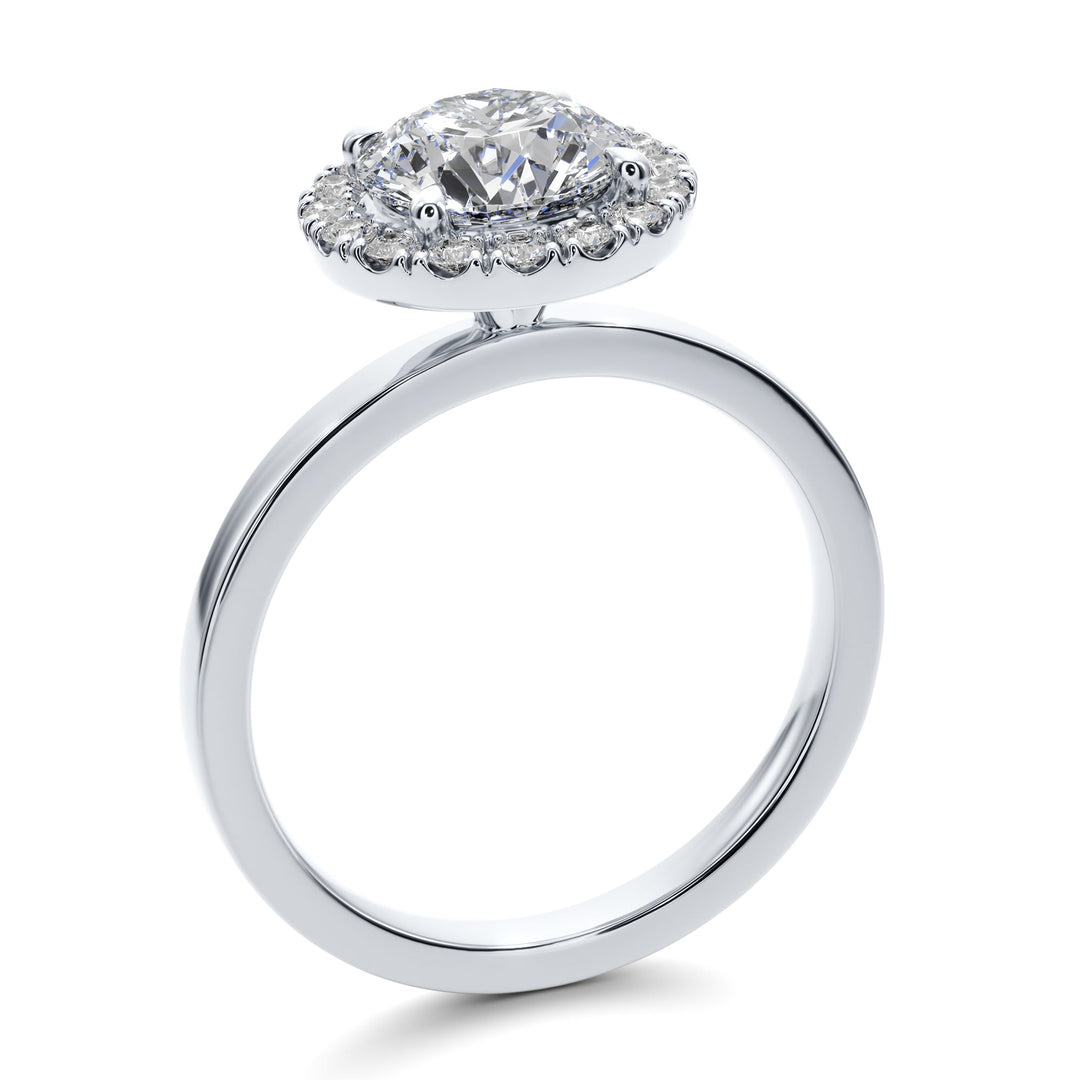 Royal Embrace Engagement Ring -  R1202 in Ring by 18 KARATS
