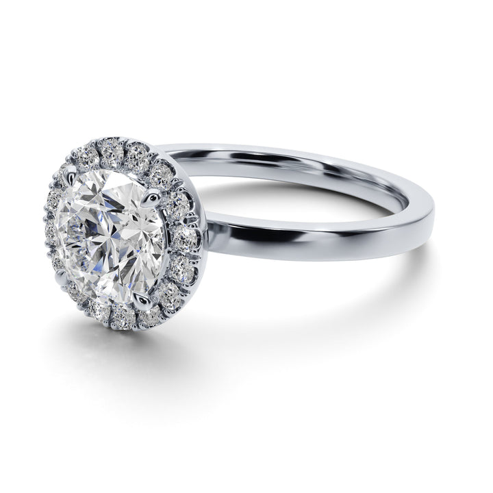 Royal Embrace Engagement Ring -  R1202 in Ring by 18 KARATS
