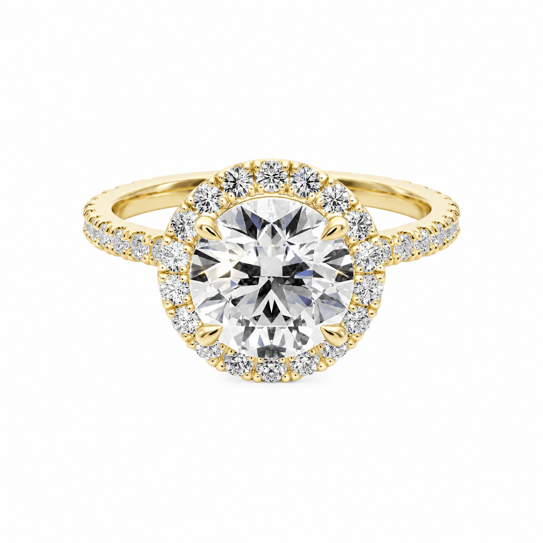 Royal Halo Round Diamond Engagement Ring in Ring by 18 KARATS INC.