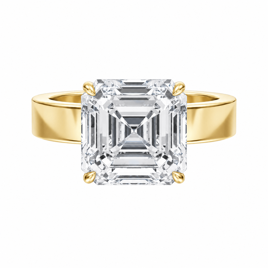 Serene Asscher Diamond Engagement Ring in Ring by 18 KARATS INC.