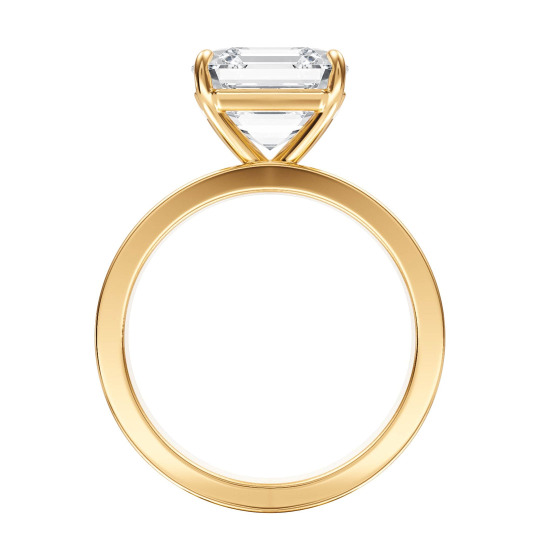 Serene Asscher Diamond Engagement Ring - R1056 in Ring by 18 KARATS INC.