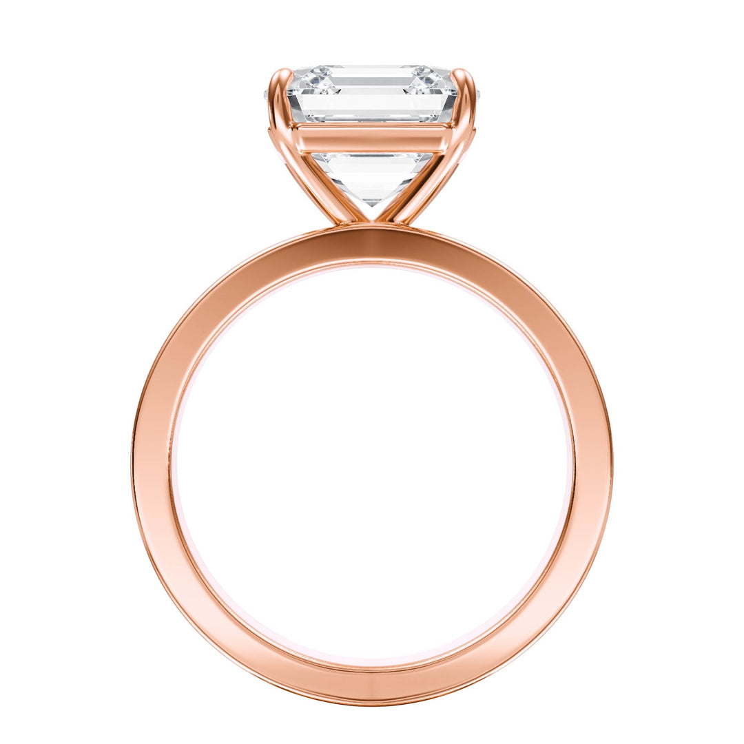 Serene Asscher Diamond Engagement Ring - R1056 in Ring by 18 KARATS INC.