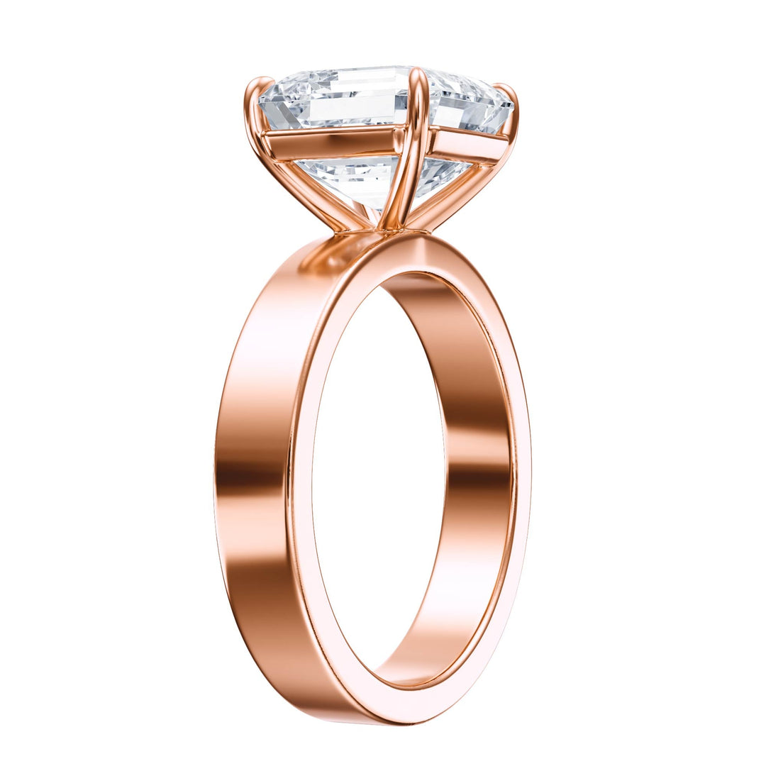 Serene Asscher Diamond Engagement Ring - R1056 in Ring by 18 KARATS INC.