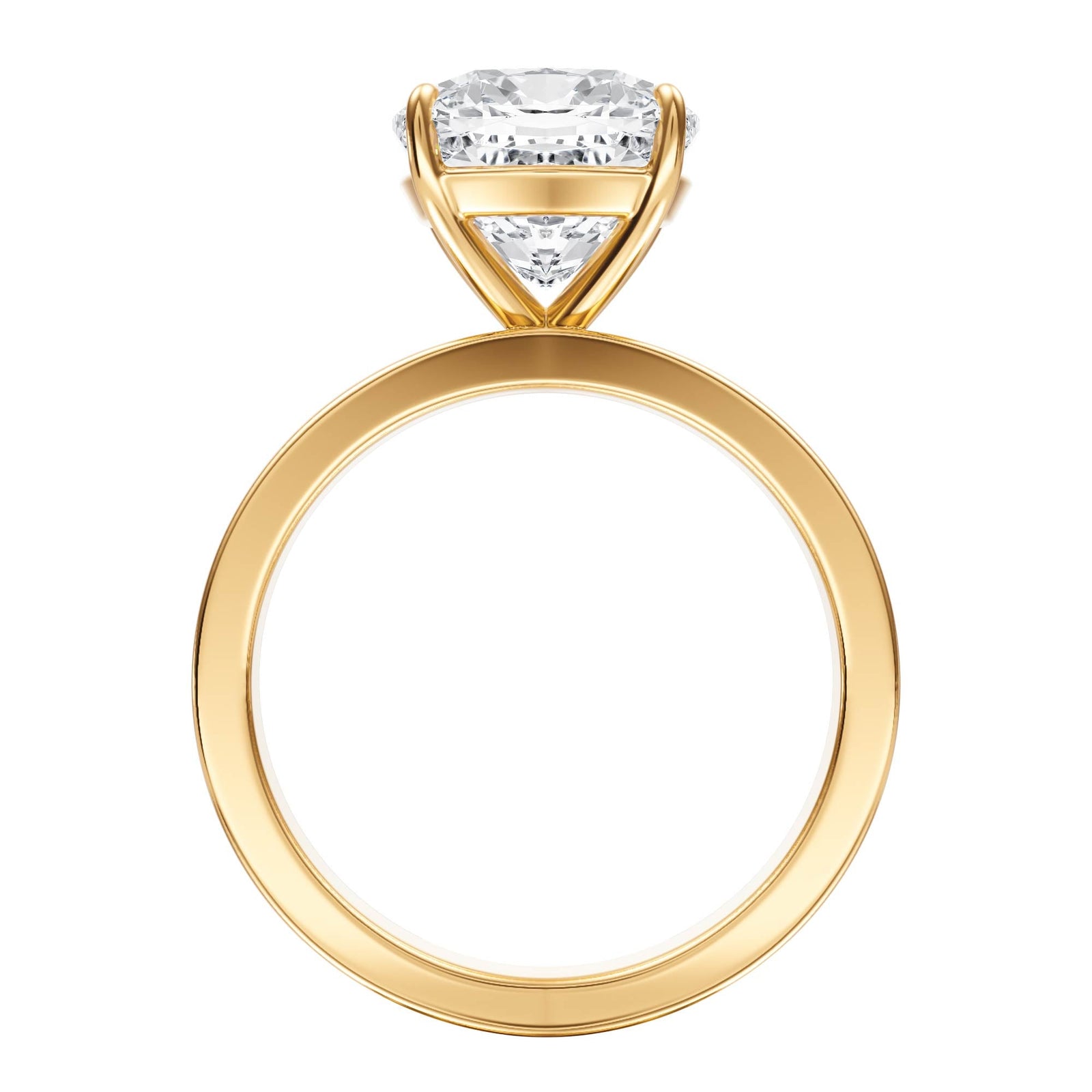 Serene Cushion Diamond Engagement Ring - R1057 in Ring by 18 KARATS INC.