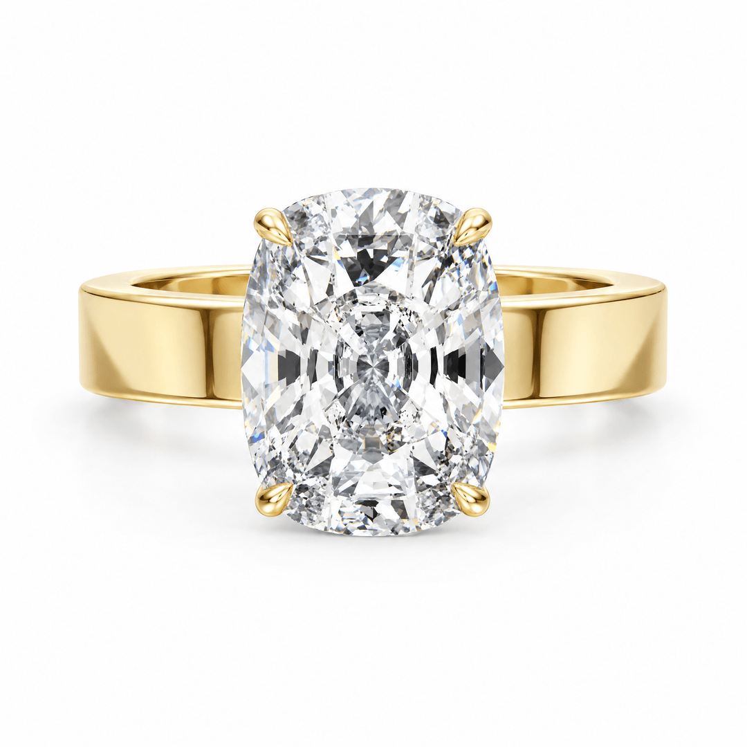 Serene Elongated Cushion Diamond Engagement Ring in Ring by 18 KARATS INC.