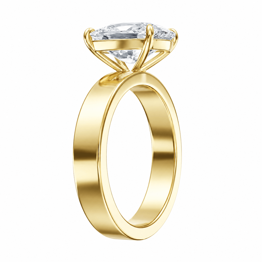 Serene Elongated Cushion Diamond Engagement Ring in Ring by 18 KARATS INC.
