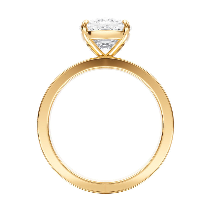 Serene Elongated Cushion Diamond Engagement Ring - R1058 in Ring by 18 KARATS INC.