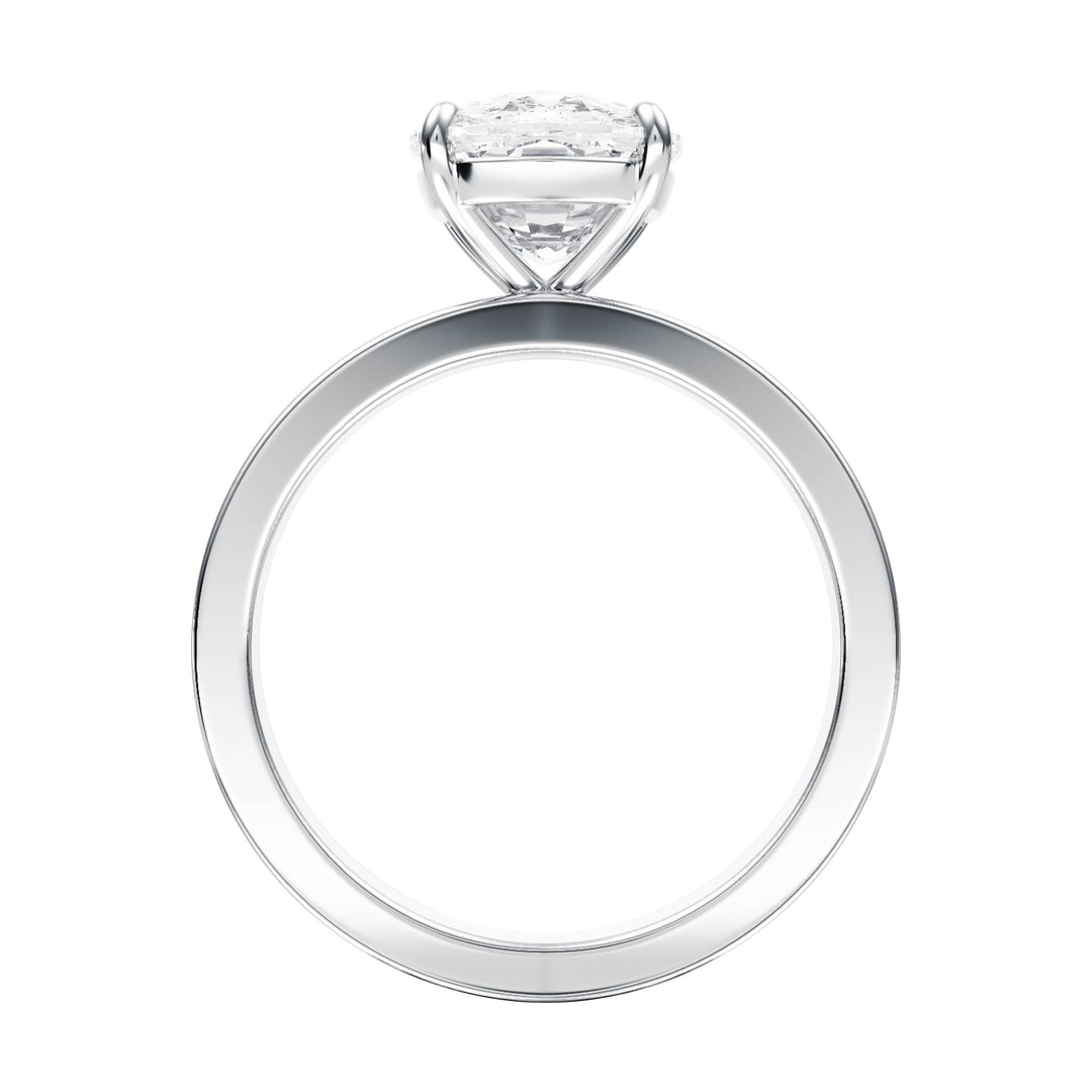 Serene Elongated Cushion Diamond Engagement Ring - R1058 in Ring by 18 KARATS INC.