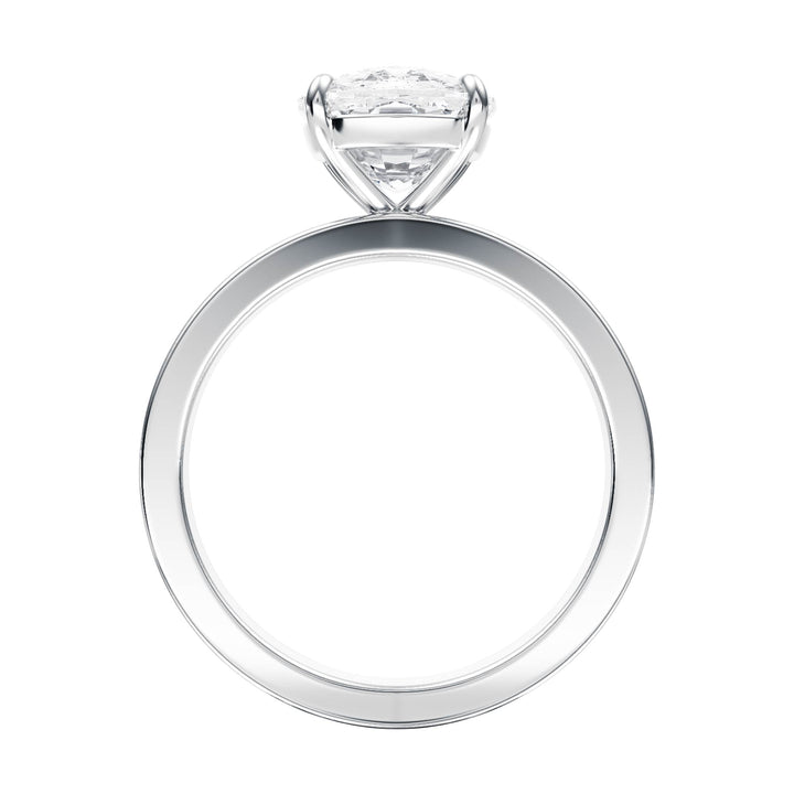 Serene Elongated Cushion Diamond Engagement Ring - R1058 in Ring by 18 KARATS INC.