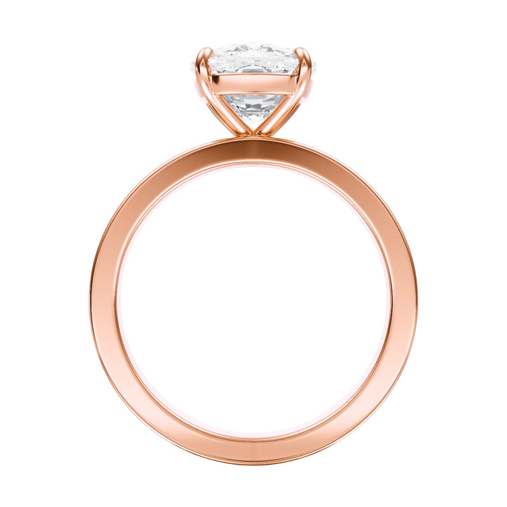 Serene Elongated Cushion Diamond Engagement Ring - R1058 in Ring by 18 KARATS INC.