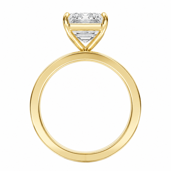 Serene Emerald Diamond Engagement Ring in Ring by 18 KARATS INC.