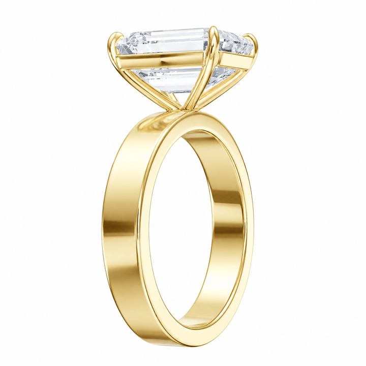Serene Emerald Diamond Engagement Ring in Ring by 18 KARATS INC.