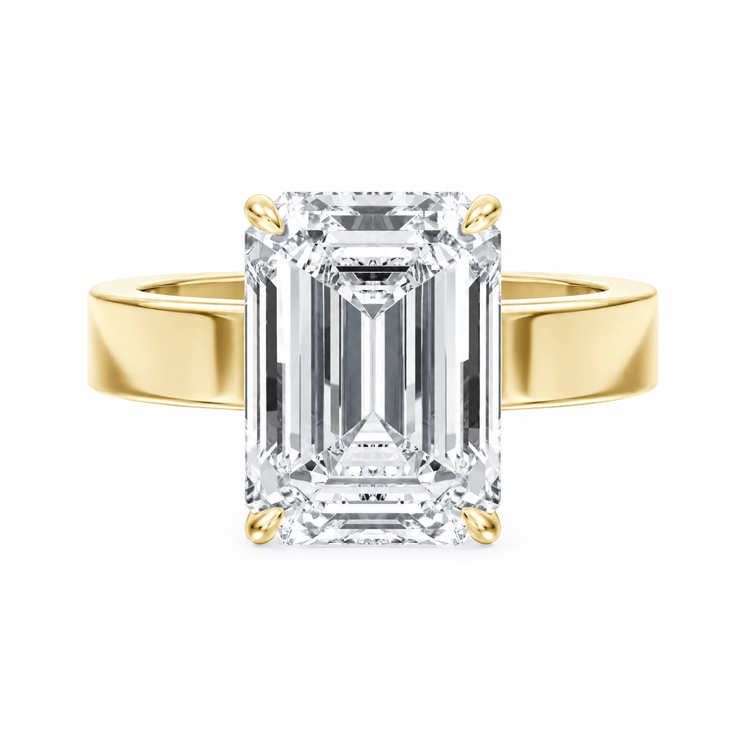Serene Emerald Diamond Engagement Ring in Ring by 18 KARATS INC.