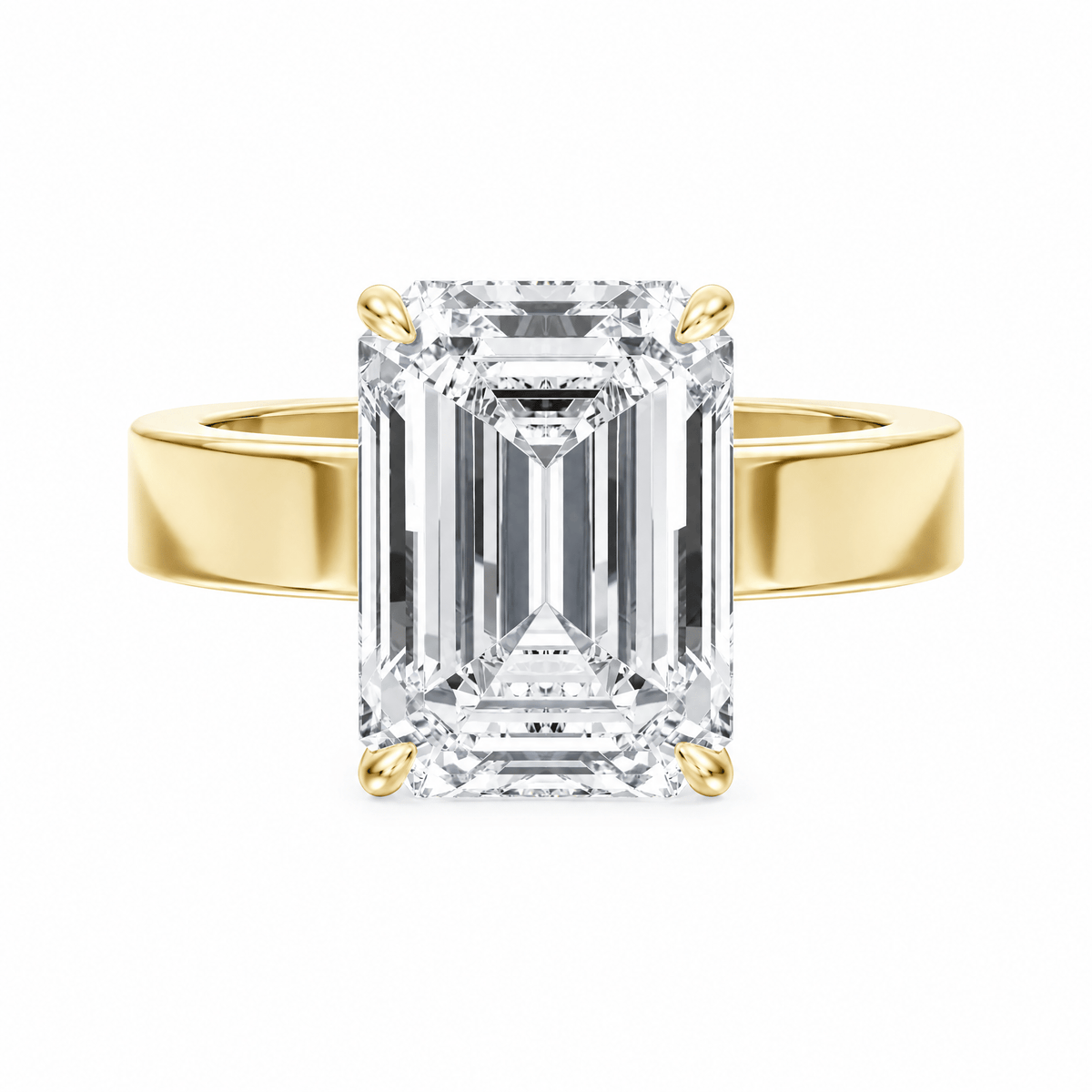 Serene Emerald Diamond Engagement Ring in Ring by 18 KARATS INC.