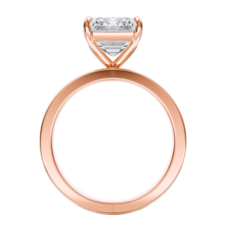 Serene Emerald Diamond Engagement Ring - R1059 in Ring by 18 KARATS INC.