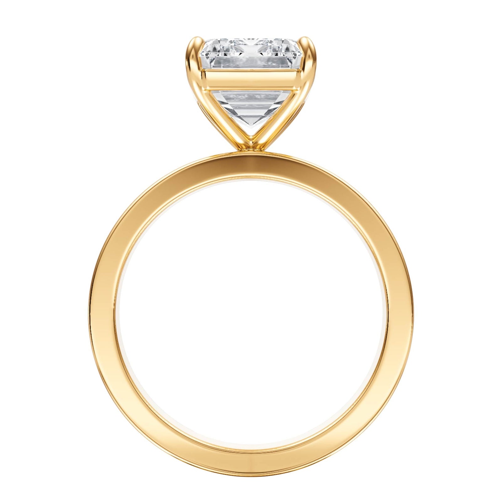 Serene Emerald Diamond Engagement Ring - R1059 in Ring by 18 KARATS INC.