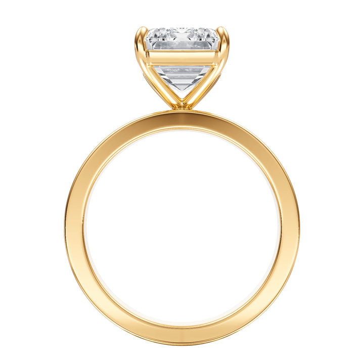 Serene Emerald Diamond Engagement Ring - R1059 in Ring by 18 KARATS INC.