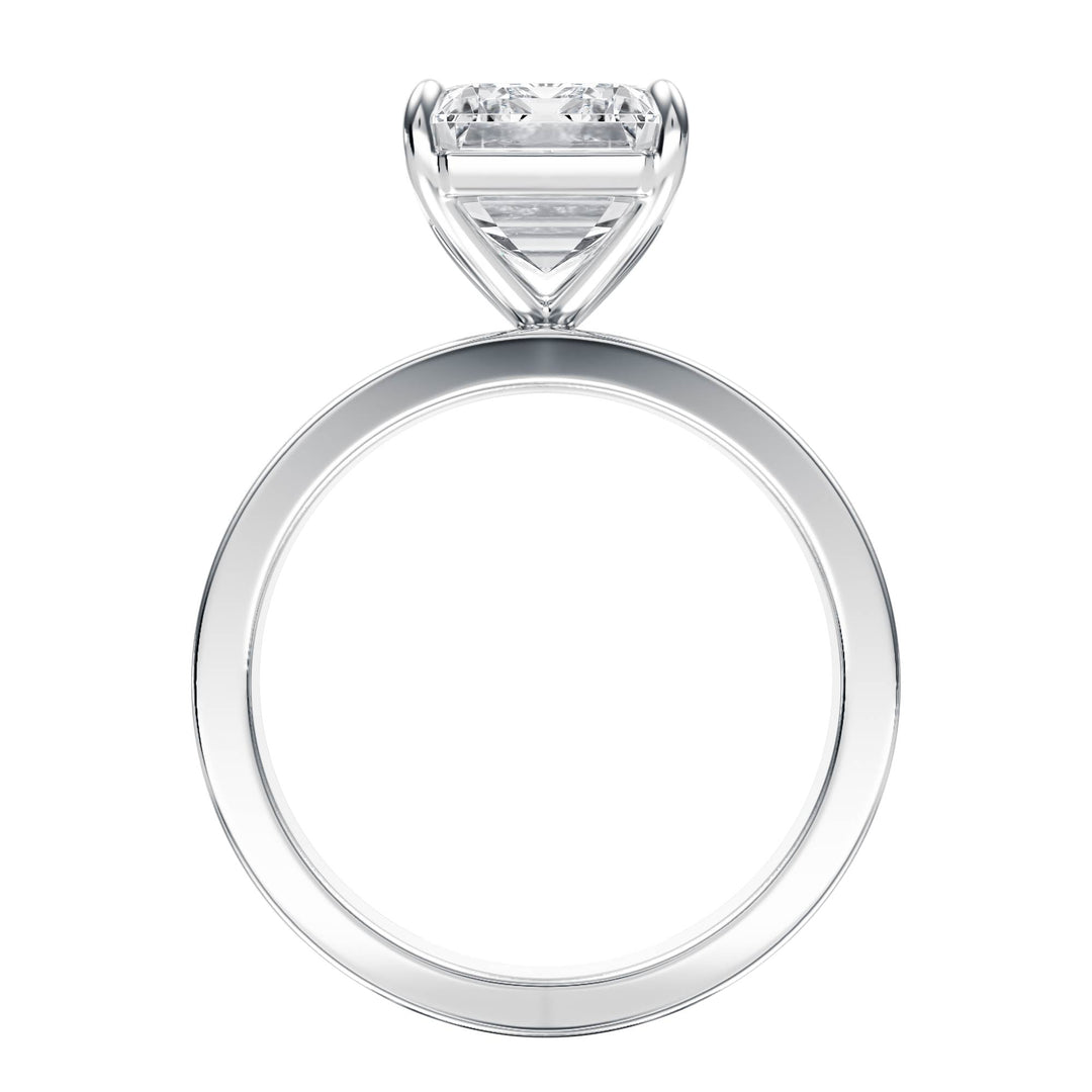Serene Emerald Diamond Engagement Ring - R1059 in Ring by 18 KARATS INC.