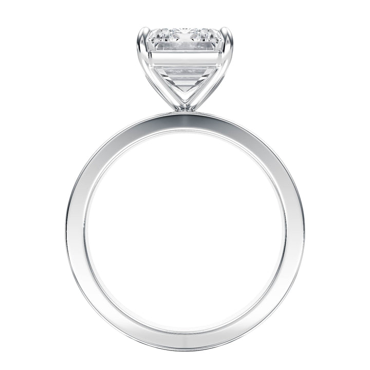 Serene Emerald Diamond Engagement Ring - R1059 in Ring by 18 KARATS INC.