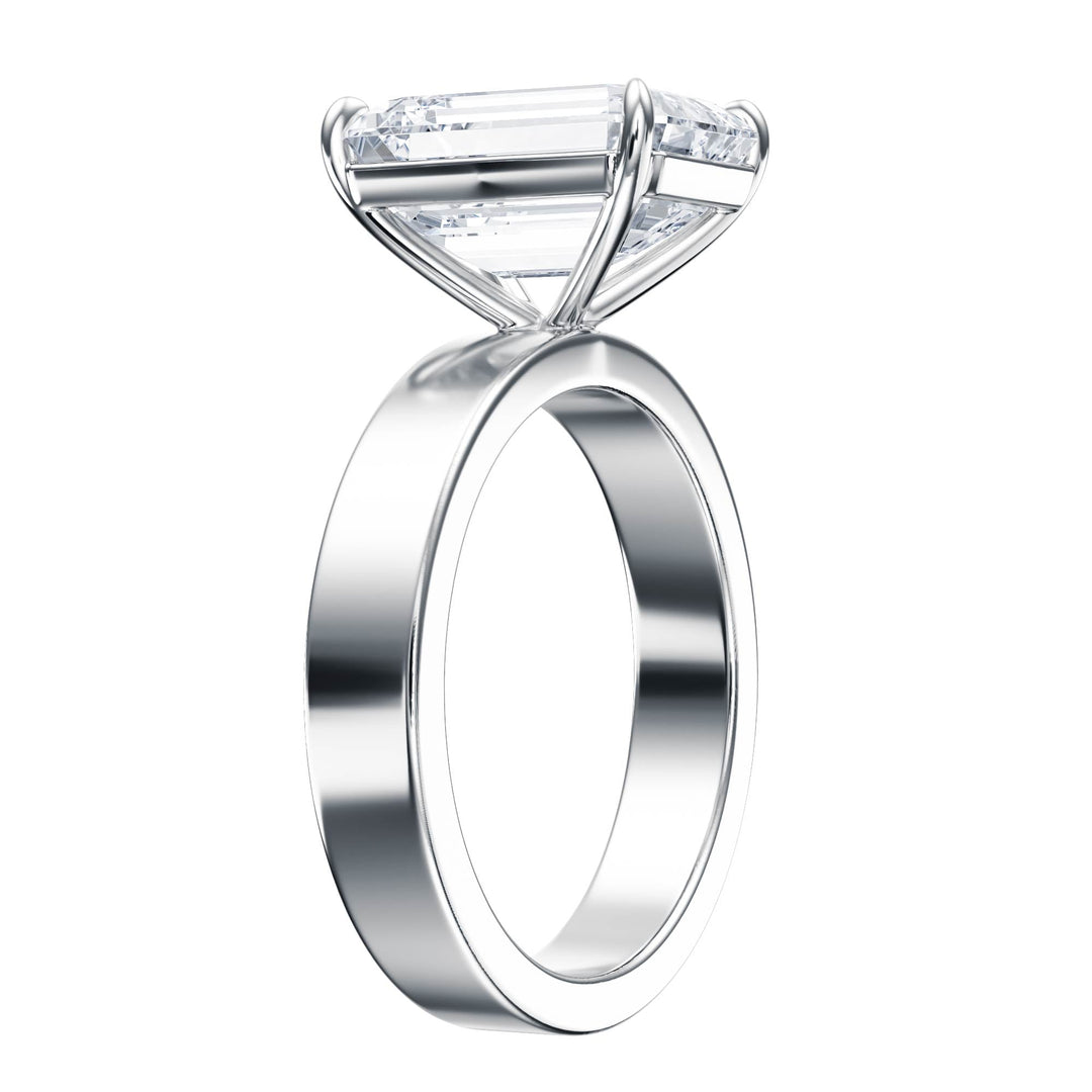 Serene Emerald Diamond Engagement Ring - R1059 in Ring by 18 KARATS INC.
