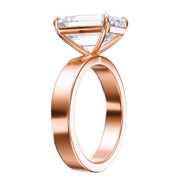Serene Emerald Diamond Engagement Ring - R1059 in Ring by 18 KARATS INC.