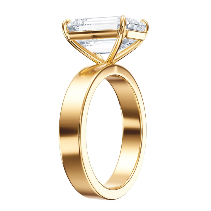 Serene Emerald Diamond Engagement Ring - R1059 in Ring by 18 KARATS INC.