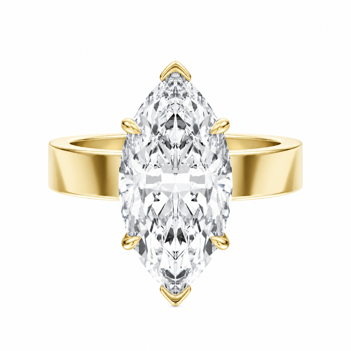 Serene Marquise Diamond Engagement Ring in Ring by 18 KARATS INC.