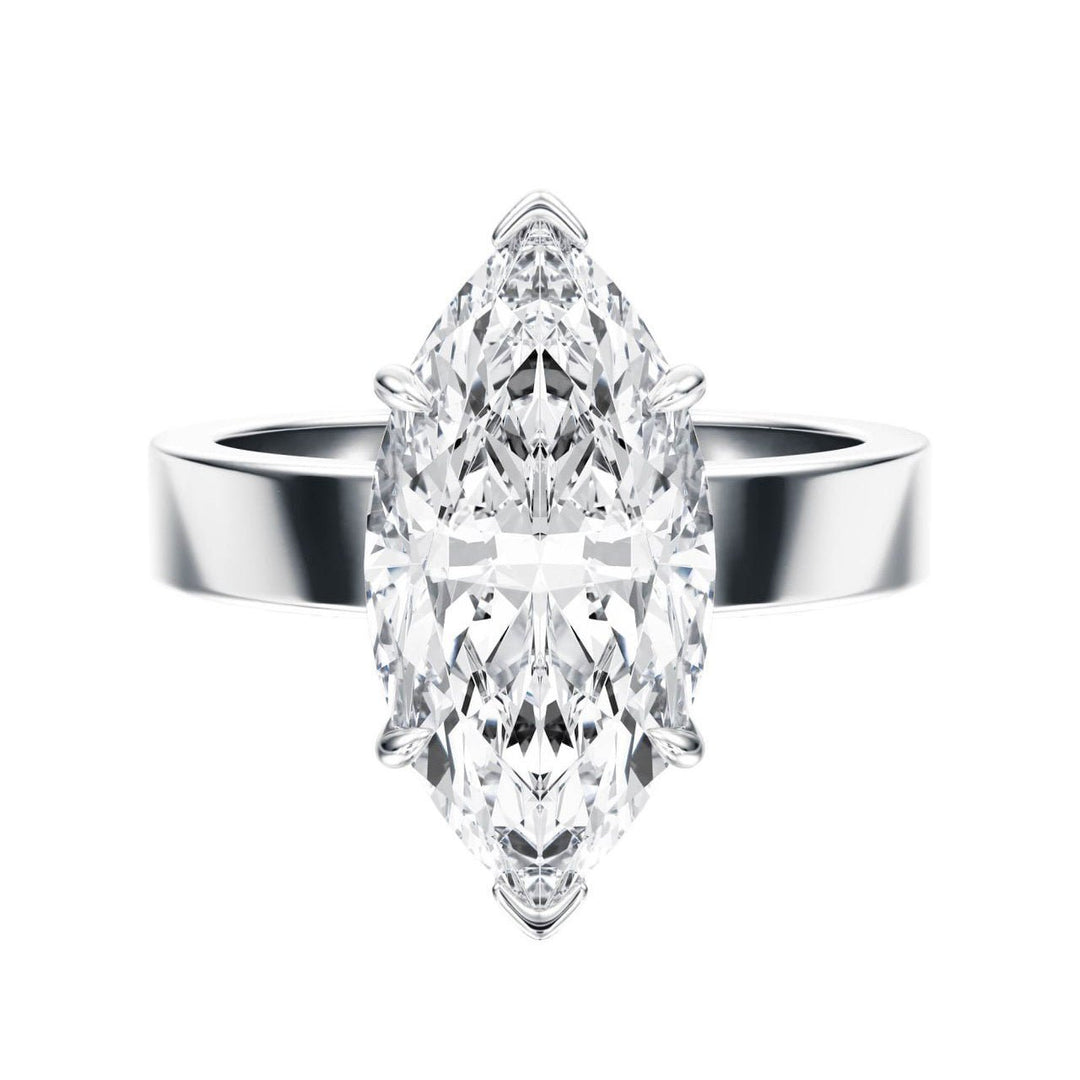 Serene Marquise Diamond Engagement Ring - R1060 in Ring by 18 KARATS INC.
