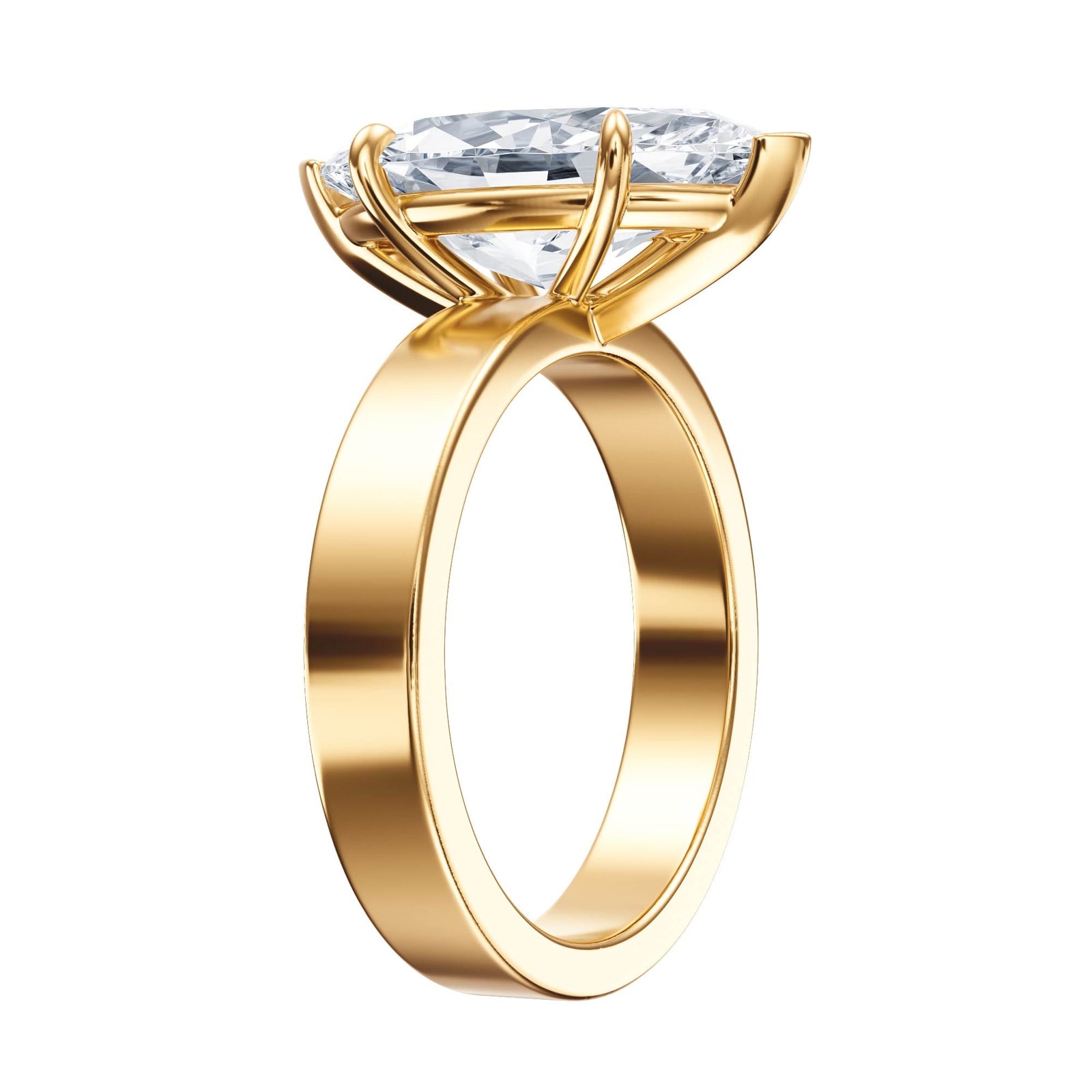 Serene Marquise Diamond Engagement Ring - R1060 in Ring by 18 KARATS INC.