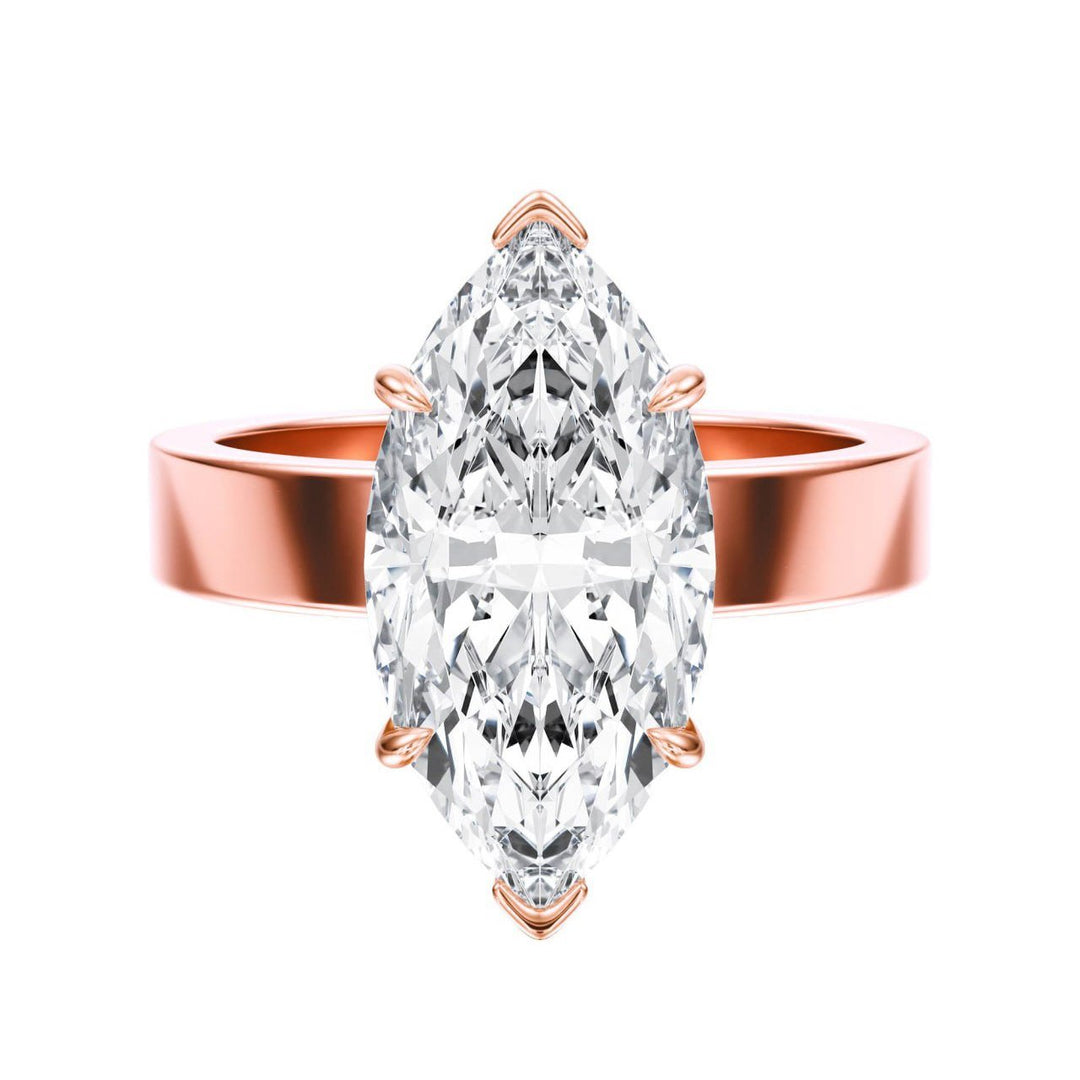 Serene Marquise Diamond Engagement Ring - R1060 in Ring by 18 KARATS INC.